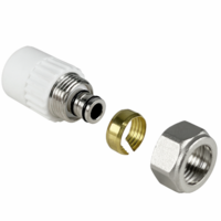 Муфта для соединения PPR-PEX труб 20х16